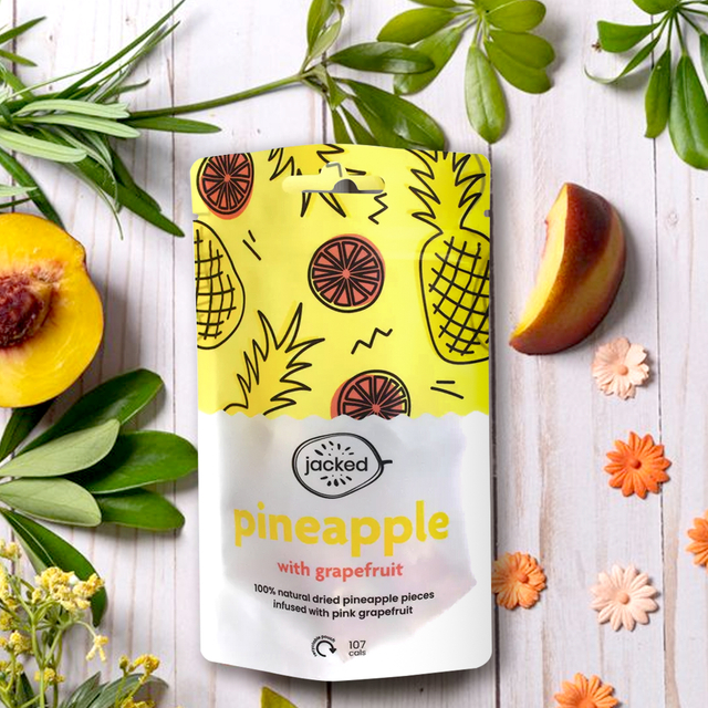 Frosted Recyclable Stand Up Pouch Dried Pineapple Bags with Resealable Zipper
