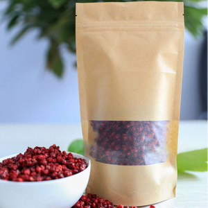 Laminated Resealable Ziplock Recycled Paper Spice Packaging Bags for Cooking