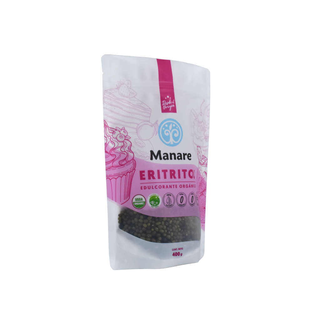 Custom Size Recyclable Stand-up Packaging Organic Sweetener Bag