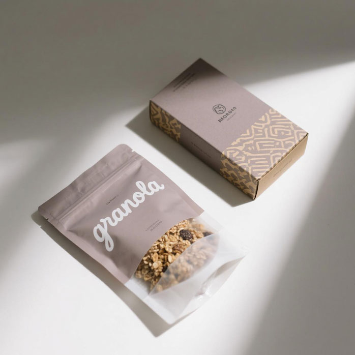 Best Gift Packaging Design Compostable Bags for Granola