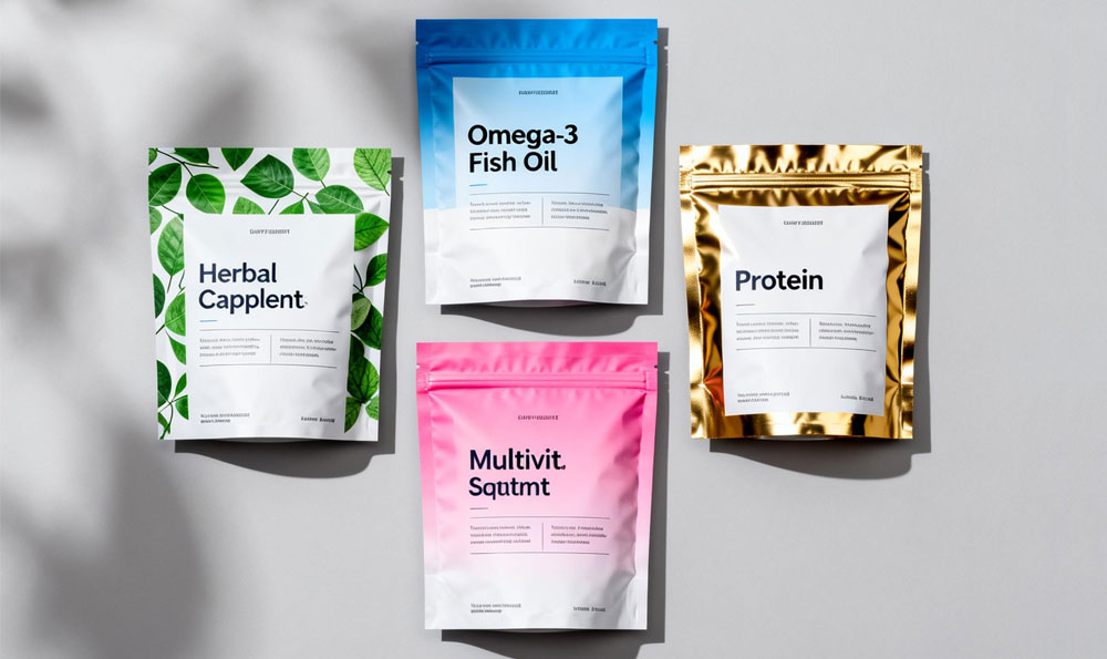 recyclable supplement pouches