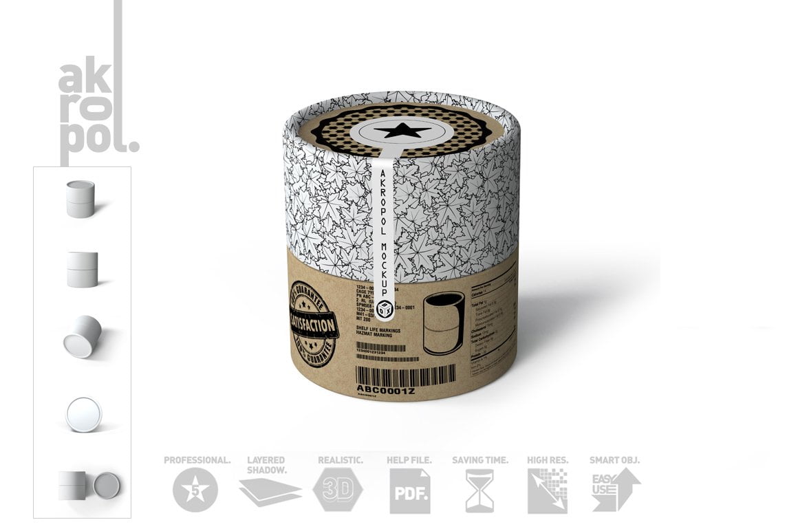 Paper tubes for supplements