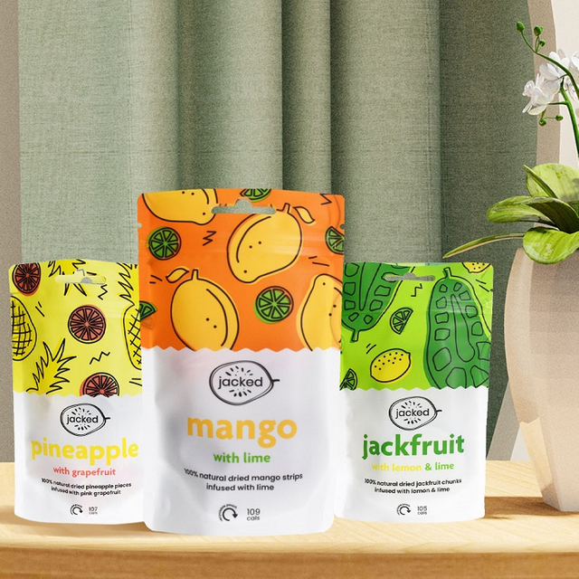 Moisture Barrier Custom Printed Resealable Fruit Snack Bag for Freeze Dried Fruits
