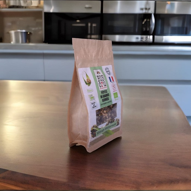Hot Sale Ziplock Flat Bottom Paper Bag Minimalist Design Oat Packaging