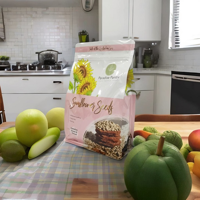 Recyclable Plastic Eight-side Seal Foil Lined Melon Seeds Cereal Bags with Ziplock