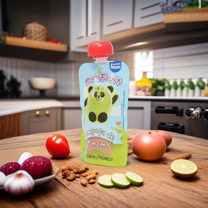 Personalized Design Stand Up Recyclable Plastic Spout Pouch Wholesale for Food
