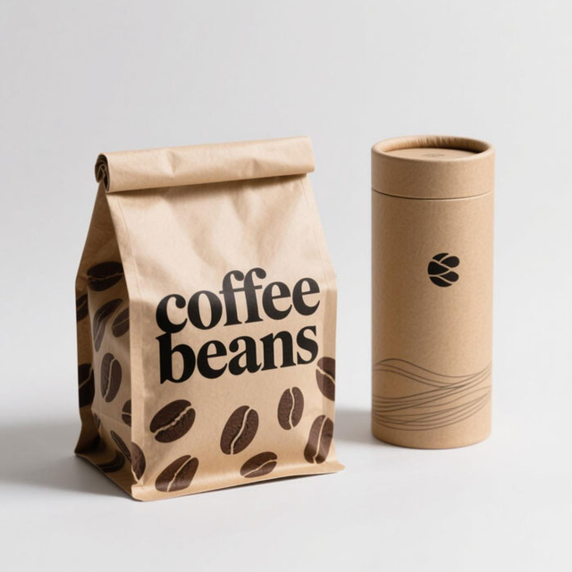 Custom Design Recyclable Coffee Bean Packaging Bags