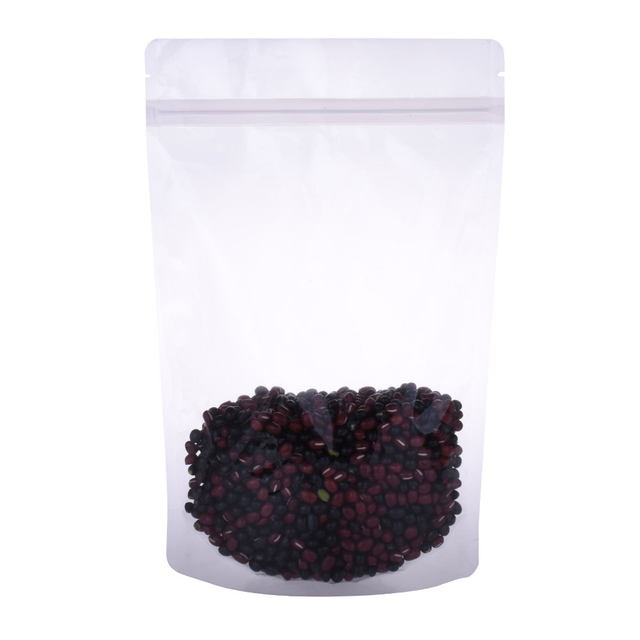 Clear Resealable Cellophane Transparent Zipper Pouch Wholesale for Coffee Bean Packaging