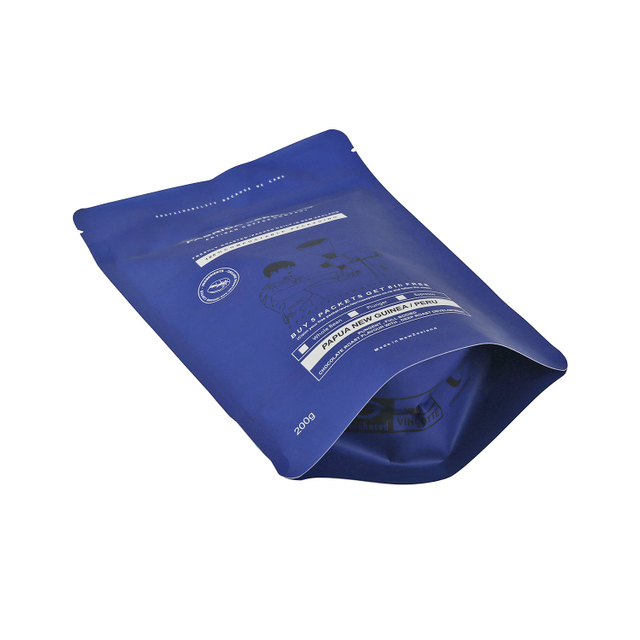 Bio Compostable Vegan Coffee Bean Compost Bag with Closures