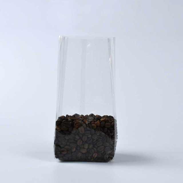 Food Safe Material High Clarity Flat Bottom Gusset Organic Candied Nuts Packaging Bag