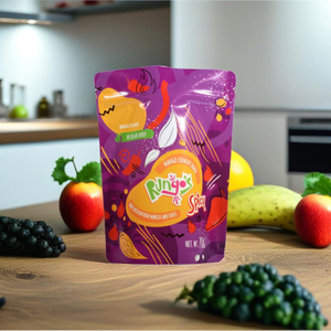 Custom Printed Resealable Biodegradable Snack Packaging Bags