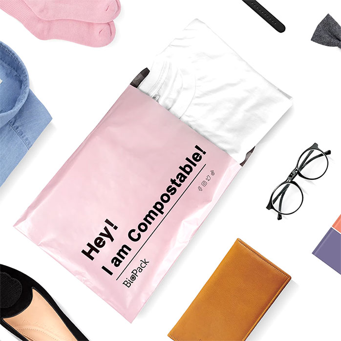 Simple Design Printed Biodegradable Plastic Mailing Bags for Clothes