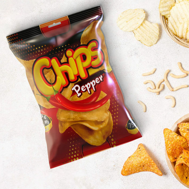 Custom Size Clear Biodegradable Cellophane Bags for Potato Chips