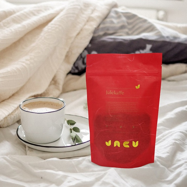 Hot Stamping Logo Printed Biodegradable Rice Paper Coffee Packaging for Retail