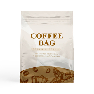 Custom Flat Bottom Bag for Organic Coffee Tea