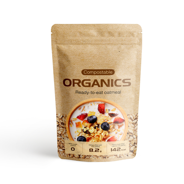 Compostable And Biodegradable Stand Up Pouches for Granola