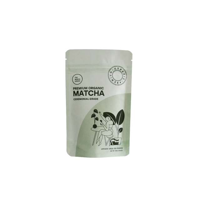 Wholesale Compostable Stand Up Pouch for Organic Matcha Green Tea