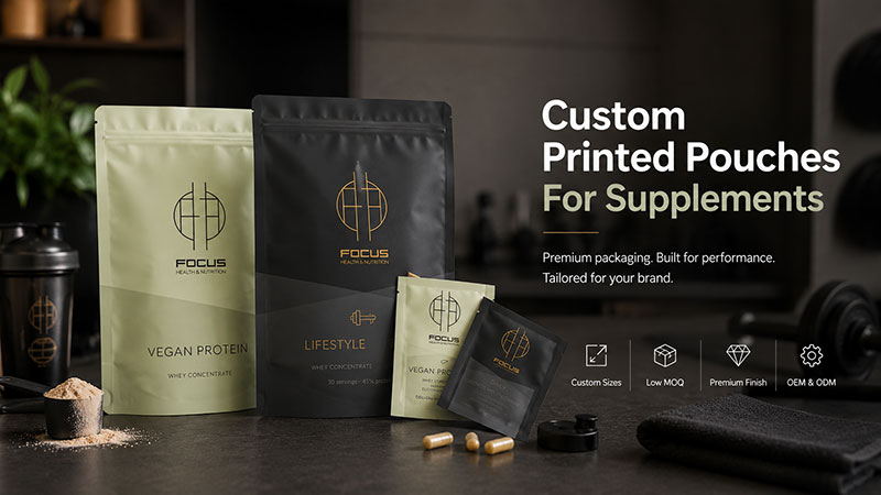 custom printed pouches for supplements