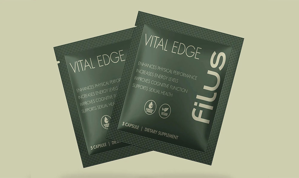 Single serve sachet packaging with custom printing and tear notch
