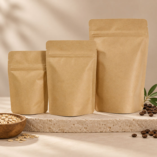 Custom Eco Friendly Stand Up Pouches for Food Packaging
