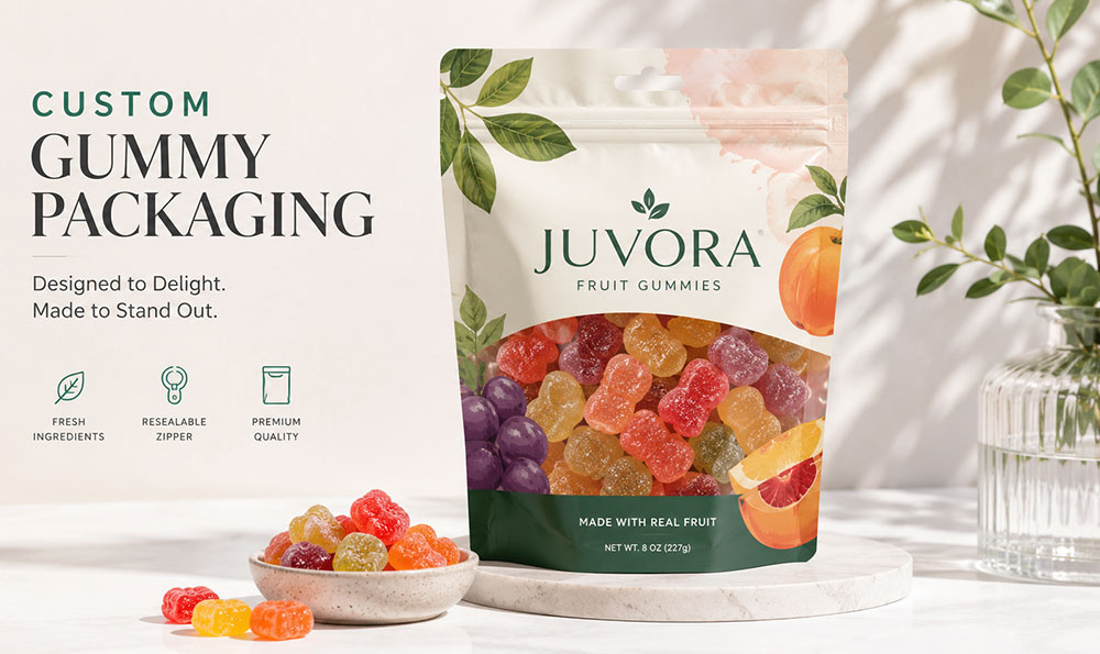 custom gummy packaging