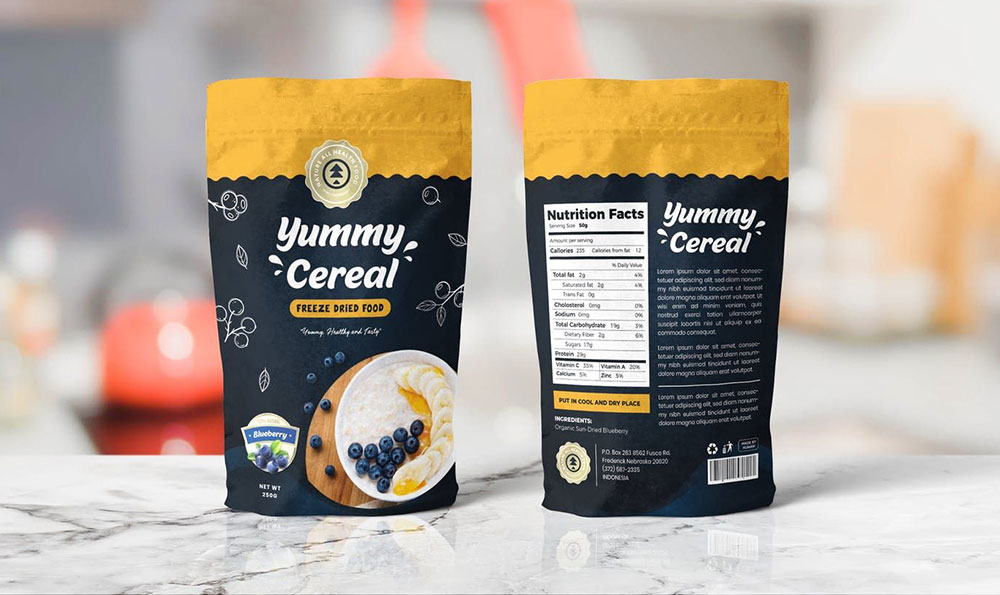 cereal snack packaging bags