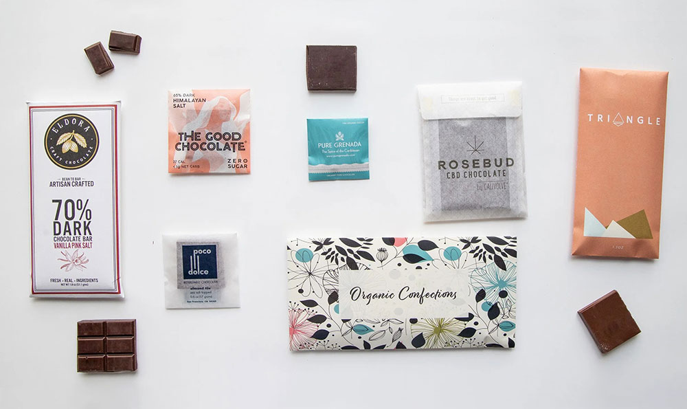 Sustainable material options for custom chocolate packaging