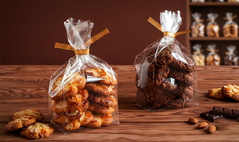 Gusseted Cellophane Packaging for Bakery Products