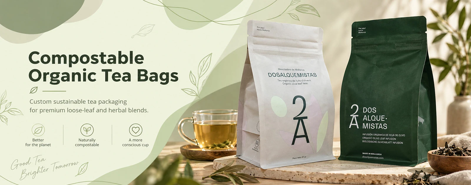 organic coffee & tea bags