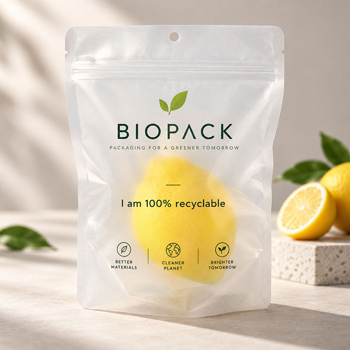 Custom Eco Friendly Stand Up Pouches for Food Packaging