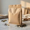 Hot Stamping Logo Printing Compostable Paper Empty Tea Pouch