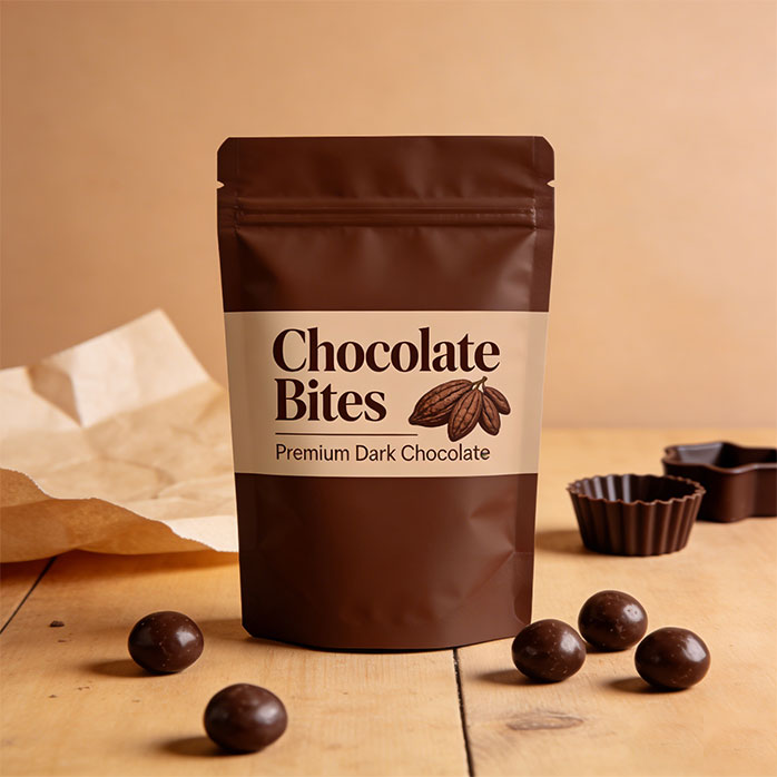 Sustainable Chocolate Pouch Packaging