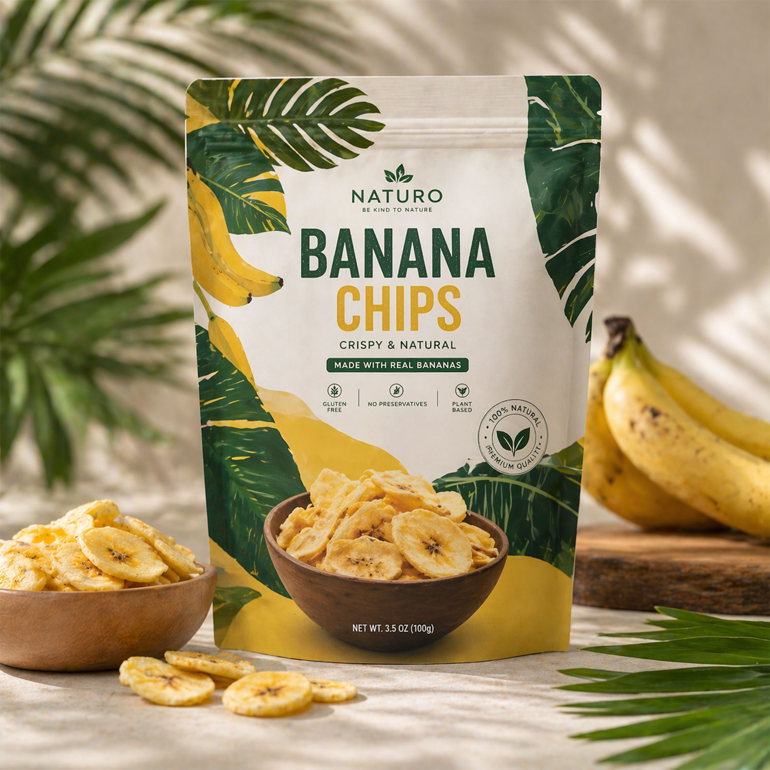 High Quality Compostable Chips Bags Wholesale Banana Chips Packaging Bag