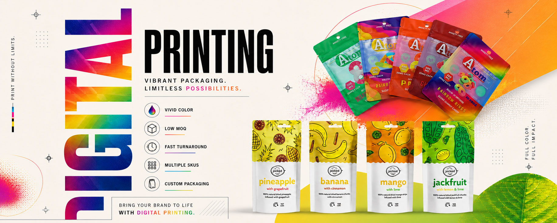 digital printing pouches