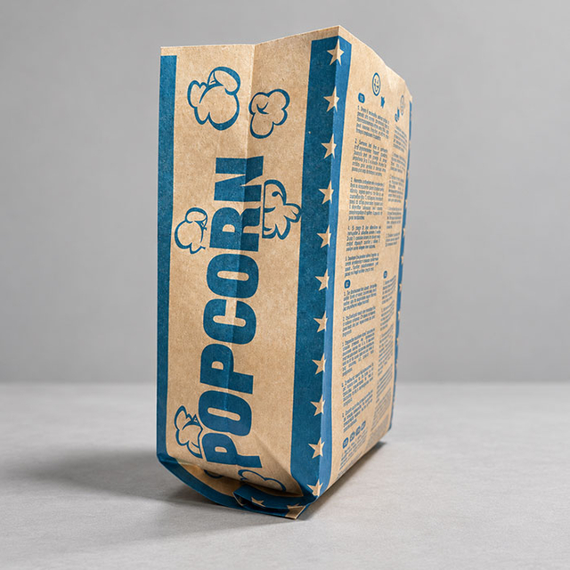 PFAS Free Customized Paper Microwave Popcorn Bag