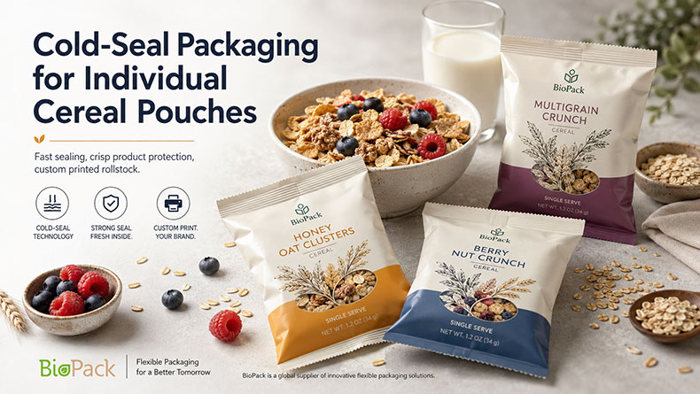 cold seal individual cereal pouches