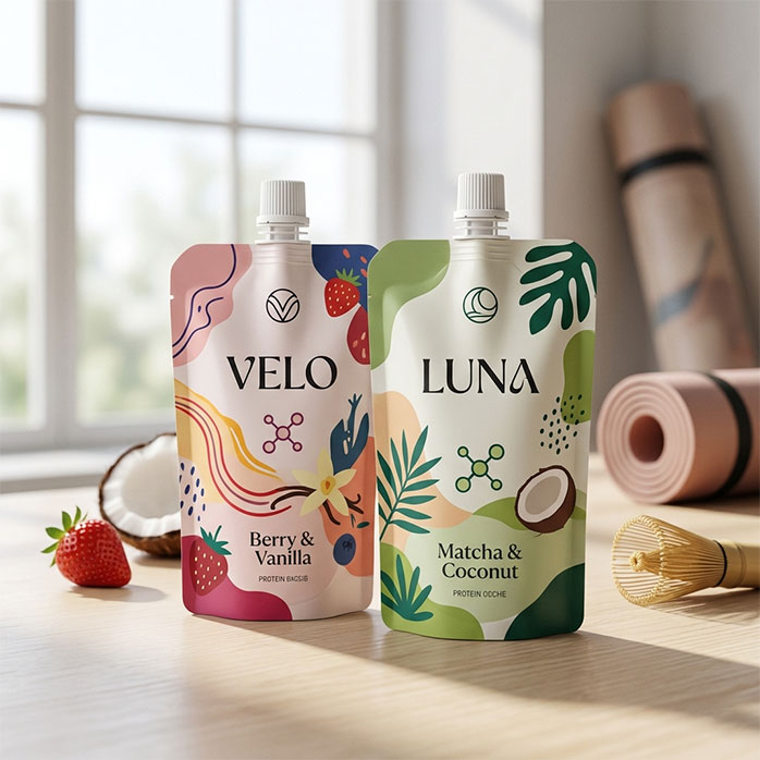 BPA-free Organic Protein Smoothie Pouches Wholesale