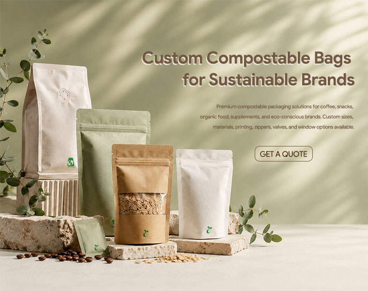 custom compostable bags